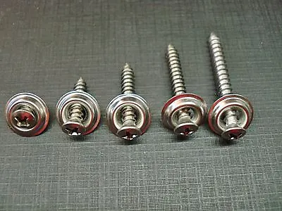 50 Chevy Buick #8 With #6 Phillips Oval Head Screws Flange Washers Stainless GM • $26.39
