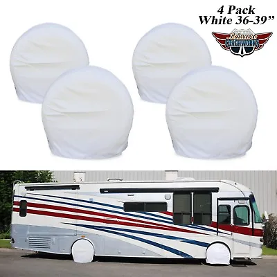 Set Of 4 36 -39  Wheel Tire Covers For RV Motorhome Camper Car Truck  5W • $54.99