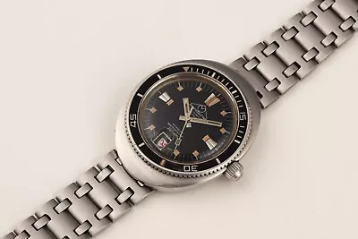 Vintage Diver Mondaine 200 Meters Swiss Tritium Crown Screw Original Automatic • $1290