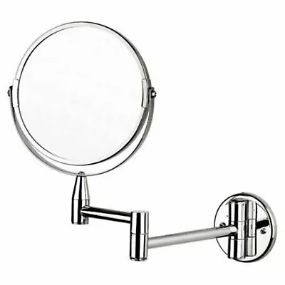 Home Hotel Bedroom Bathroom Silver Wall Mounted Shaving Makeup Mirror Extendable • £49.95