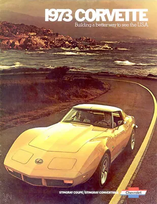 1973 Chevrolet Corvette Stingray Coupe Car Advertising Vintage Poster • $22