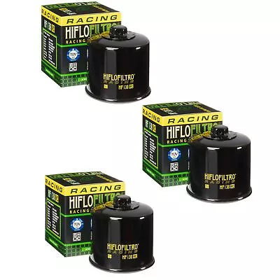 Hiflofiltro Racing HF138RC Oil Filter 3 Pack Aprilia Cagiva Suzuki GSXR600 700 • $33.50