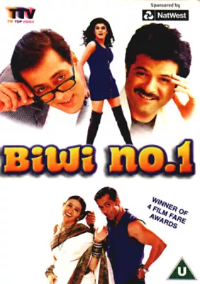 Biwi No. 1 DVD (2001) Salman Khan Dhawan (DIR) Cert U FREE Shipping Save £s • £7.38