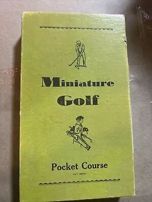 VINTAGE MINIATURE POCKET GOLF COURSE GAME Great As A Gift • $19.95