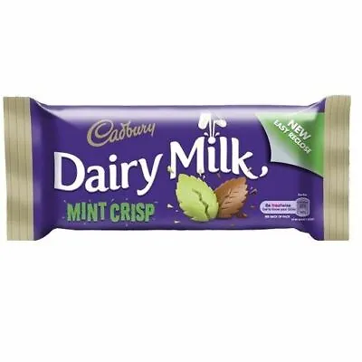 Cadbury Dairy Milk Mint Crisp Standard Bar (Irish) - 49g • £1.65