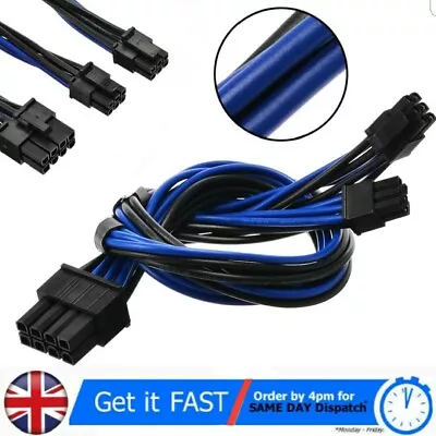 £9.95 • Buy Dual Mini 6 Pin PCI-e Male To 8 Pin - Graphics Card Power Cord For Mac Pro 18AWG