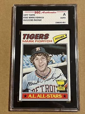 1977 Topps Mark Fidrych Rookie Signed / Auto. SGC • $89.99