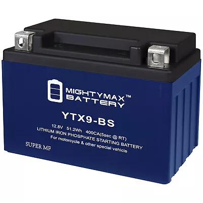 Mighty Max YTX9-BS Lithium Battery Replacement For MGX9-BS Motorcycle • $79.99