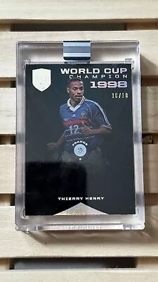 2018 Eminence THIERRY HENRY World Cup Champion 1998 On Card Auto #10/10 France • $1599.99