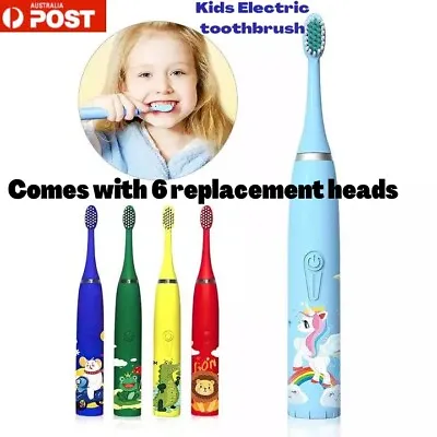 $18.99 • Buy Sonic Smart Electric Toothbrush Children Kids Soft Bristles Small Brush Head Kid