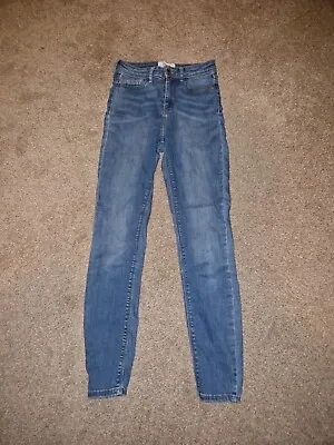 Miss Selfridge Blue Denim Skinny Jeans Size 8 • £8