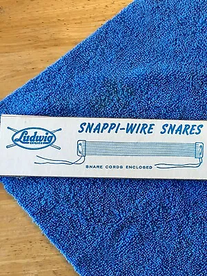 Vintage Ludwig  Snappi-wire Snares  14  New Old Stock In Box W/original Cord !!! • $119.99