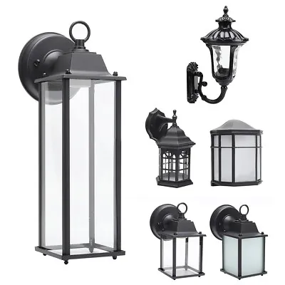 Traditional Outdoor Garden Wall Light Coach Lantern Sconce Lamp Outside Lighting • £19.95