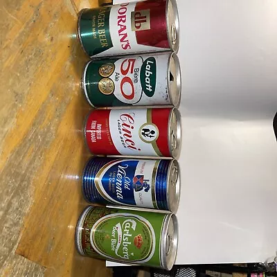 5 Different Canadian Beer Cans Straight Steel Dorans - Labatt's 50 - Carlsberg • $19.99