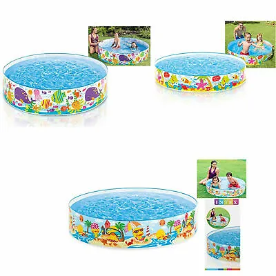 Kids Children 4/5/6ft Rigid Snapset Garden Party Outdoor Paddling Swimming Pool  • £20.95