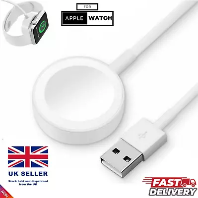 Magnetic USB Cable Charger Charging Dock For Apple IWatch Series 1/2/3/4/5/SE/6 • £4.49