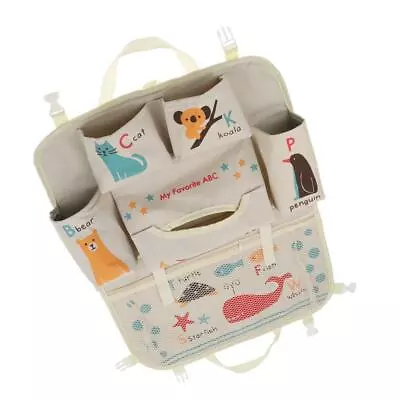 Oxford Fabric Car Storage Bag Foldable Mobile Mummy Bag - ABC Animals • £13.40