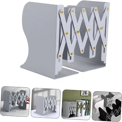 Book Ends Durable Metal Bookends Adjustable Book Ends Expanding Heavy Duty Book • £9.89
