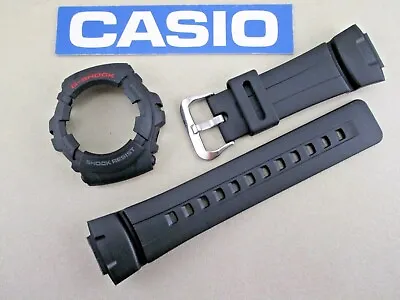 Genuine Casio G-Shock G-101 Watch Band & Bezel Case Cover Shell Set Black Resin • $44.95