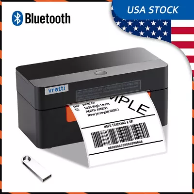 VRETTI Wireless Bluetooth Thermal Shipping Label Printer 4x6 For Small Business • $56