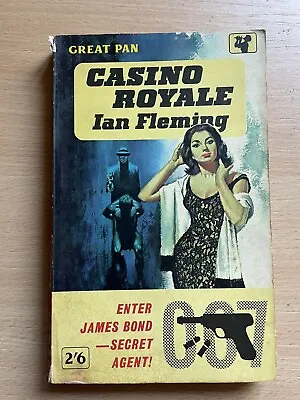 Casino Royale  Ian Fleming James Bond  Great Pan Yellow Band 1962  | Vintage • £10