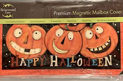 Briarwood Lane Magnetic Mailbox Cover Standard Size Happy Halloween Pumpkins • $15.13