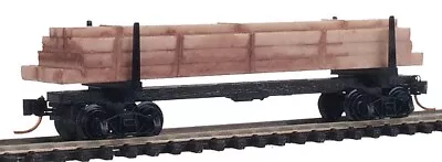 Micro-Trains 11400080 N Scale Undecorated 40' Modern Log Car With Uprights #8 LN • $21.99