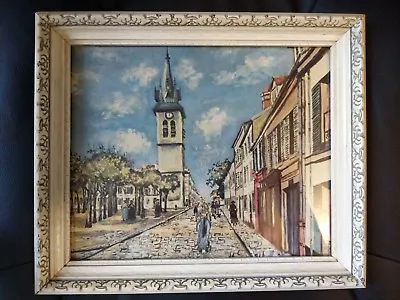 Rare Signed Maurice Utrillo V Antique Color Art Lithograph Lambert Product #654 • $79.99