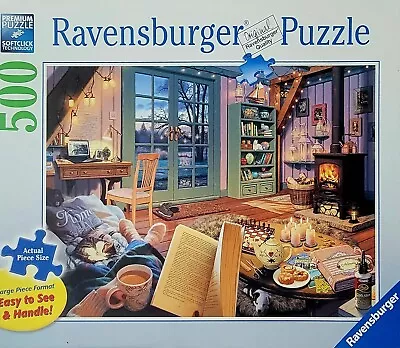 Puzzle Cozy Retreat 500 Piece COMPLETE Ravensburger  Steve Read 2019 Jane Eyre • $7.99