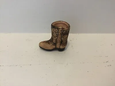 Vintage Mini Western Cowboy Boot Wyoming Tooth Pick Holder • $9.50