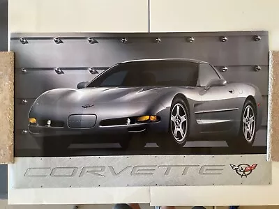 1997 Red / Silver Corvette C5 Double Sided Dealer Poster With Specifications • $35
