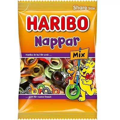 HARIBO Nappar MIX Pacifier Gummies With Licorice 375g-Made In Denmark FREE SHIP • $15.50