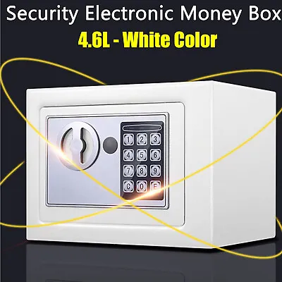 Electronic Password Security Safe Money Cash Deposit Box Office Home Safety Mini • £23.47