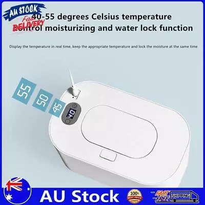 AU Portable Smart Baby Wipe Warmer With Display Screen Heating Tissue Box • $21.99