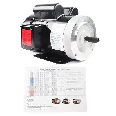 2HP Electric Motor 3450RPM General Purpose Single Phase Motor 56C Frame 115/230V • $182