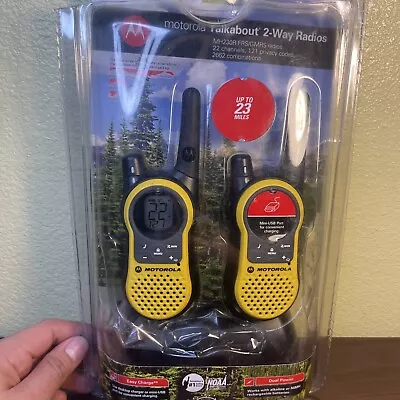 Motorola Talkabout MH230R Yellow Handheld 22Channels Two Way Radio 23 Mile • $90.99