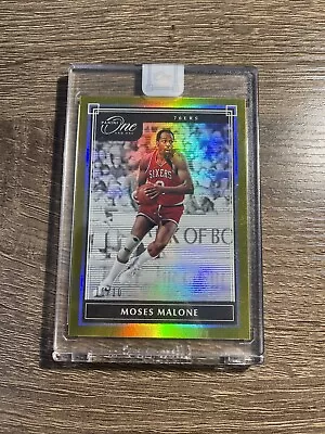 Moses Malone 2019-20 Panini One And One Basketball #171 Gold #10/10 Sixers • $499.95