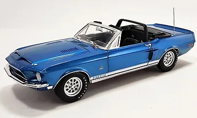 1968 Shelby GT 500 Convertible - Acapulco Blue - 1:18 Diecast By ACME A1801848 • $127.99