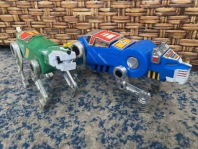 Blue Green Lion Voltron Figures 1984 Panosh Place Lot Retro Vintage With Figures • $35