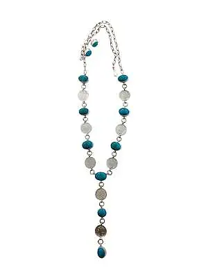 James McCabe Necklace Earrings Mercury Dimes Turquoise Navajo Handmade 26  • $620