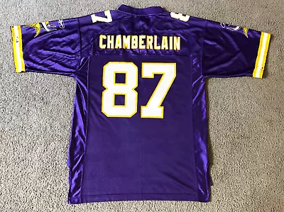 VTG Reebok Minnesota Vikings Byron Chamberlain NFL Jersey - Size Large • $20