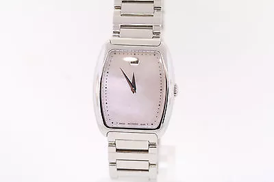 Ladies Movado 0606547 CONCERTO Stainless Steel Mother Of Pearl Dial Watch • $209.40