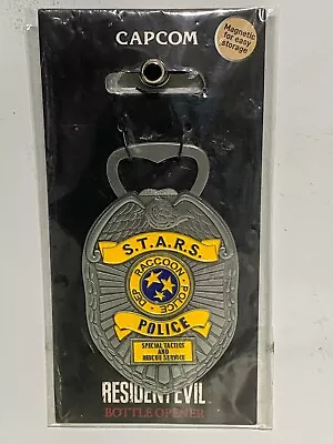 Resident Evil STARS Raccoon Police Badge Bottle Opener Fridge Magnet • £10.99