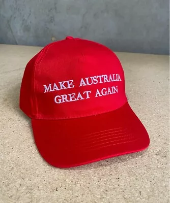 $39.95 • Buy 2x HATS FREE SHIPPING MAKE AUSTRALIA GREAT AGAIN CAPS AUSSIE RED DONALD TRUMP