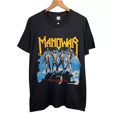 Vintage 1987 Manowar Fighting The World Shirt • $150