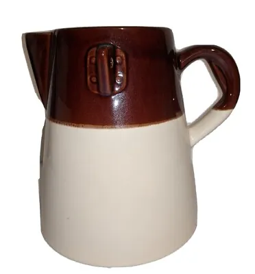 Pitcher McCoy USA Brown Vintage Cream Handle 8.5  X 8.5  Table Shelf Decoration  • $22