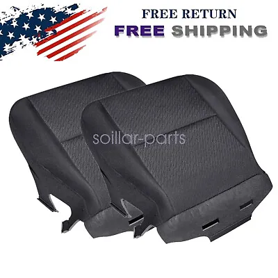 Driver & Passenger Bottom Cloth Seat Cover For 07-14 Chevy Silverado 1500 2500HD • $40.09