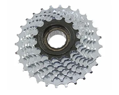 Sunrace Bicycle 7-speed Zinc Multiple Freewheels 14/28t Friction M2a In Chrome. • $25.99