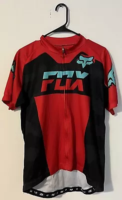 FOX Motocross Cycling Jersey Size Medium Zip Up With Pockets NEW Without Tags • $18