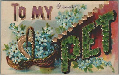 To My Pet (Grace) Embossed Card To Richlandtown PA 1907-1917 • £3.85